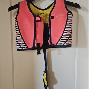 Kids Swim Vest - Pink and Navy